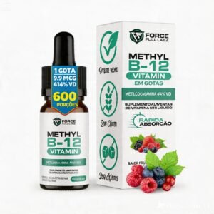 Suplemento de Vitamina B12 em gotas sabor frutas vermelhas Force Native